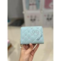 ราคา Sale ลด ล้างสต๊อกกระเป๋าสตางค์ใบสั้นซิปรอบสีฟ้า แบรนด์ Forever young (21580020218)