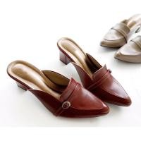 ราคา พร้อมส่งรองเท้าคัชชูเปิดส้น หัวแหลม ทรงสวยหรู (6047688397)