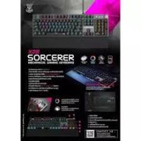 ราคา NUBWO X28 Sorcerer Gaming Keyboard คีย์บอร์ดเกมมิ่ง ปุ่มแมคคานิคอล ปรับเปลี่ยนโมดด้วยลูกบิด (3152680628)
