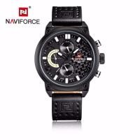 ราคา naviforce watch แท้ นาฬิกาข้อมือ สายหนังสีดำ รุ่น NF9068-BWB หน้าปัดใช้งานได้จริงทุกเข็ม (293600096)