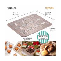 ราคา พิมพ์ CHEFMADE รหัส WK9321 พิมพ์ Financier 12 หลุม เคลือบเทฟลอนสีทอง (12305576119)