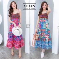 ราคา แม๊กซี่เดรสพิมพ์ลายสไตล์โบฮีเมี่ยน (14700608996)