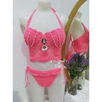 ราคา บิกินี่ถัก bikini crochet บราถัก งานถักมือสวยๆ รับถักงานตามแบบนะค่ะ (1488043980)