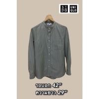 ราคา เสื้อคอจีน Uniqlo แท้มือสอง (20536667448)