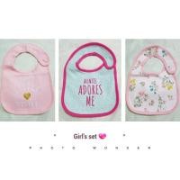 ราคา Set ผ้ากันเปื้อน ผ้ากันน้ำลาย(3 ชิ้น) แบรนด์ Carter's (1976046230)