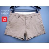 ราคา กางเกงมือสอง กางเกงขาสั้น แบรนด์ Uniqlo ขาสั้นสีน้ำตาล (10202157376)