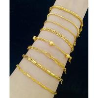 ราคา สร้อยข้อมือเศษทองหุ้มสองสลึงคละลาย (25877368416)