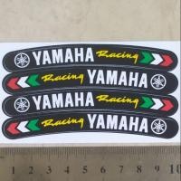 ราคา 4ชิ้น สติ๊กเกอร์แต่งวงล้อรถ Yamaha Racing 2ลายใน1แผ่น (5428554584)