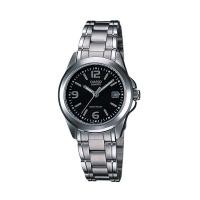 ราคา Casio นาฬิกาข้อมือผู้หญิง สีเงิน/หน้าดำ สายสเตนเลส รุ่น LTP-1215A,LTP-1215A-1A,LTP-1215A-1ADF (51951048)