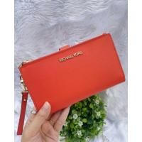 ราคา กระเป๋าสตางค์ Michael Kors Jet Set Travel 35F8GTVWOL LG Double Zip Wristlet Leather (7743285478)