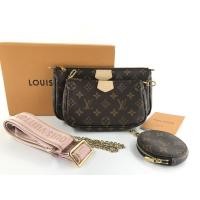 ราคา New Louis Vuitton Multi Pochette สายชมพู Dc20 (5247444019)