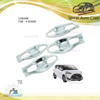 ราคา เบ้าปีก 4ประตู เบ้า เบ้ากันรอย เบ้ารองมือ เบ้ามือเปิด เบ้าเปิดประตู Toyota Toyota Sienta 2017-2018 โครเมียม จำนวน 8 ชิ้น (7679509594)
