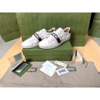 ราคา ❤️Used Like Very New Gucci logo stripe ace leather sneaker shoe EU Size 37 (Lady) วัดซอฟ 25CM มือ2 ปี 22เดือน12 (24012420355)