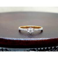 ราคา แหวนเพชรแท้ ทรงชูมีบ่าข้าง น้ำ98 (4708582444)