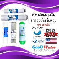 ราคา ไส้กรองน้ำแบรนด์ Uni Pure 3ขั้นตอนและ5ขั้นตอน ขนาด10x2,5นิ้ว (25267198036)