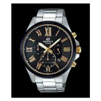 ราคา Casio Edifice นาฬิกาข้อมือผู้ชาย สายสแตนเลส รุ่น EFV-500DB-1AVUDF (สีดำ/สีทอง) (1341869273)