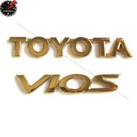 ราคา โลโก้ 3D ตัวนูน TOYOTA VIOS ติดท้ายรถ สีทอง สำหรับ TOYOTA VIOS (3556260377)