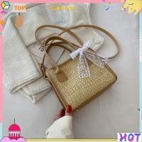 ราคา [Sunburst11.th] กระเป๋าสะพายไหล่ กระเป๋าถือ ฟางสานด้วยมือ แต่งลูกไม้ เหมาะกับฤดูร้อน สําหรับสตรี (25908039054)