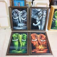 ราคา กรอบรูปภาพมงคล ภาพวาด ภาพช้าง (ได้ 1 บาน) งานวาด ตกแต่งบ้าน ร้านค้า เสริมฮวงจุ้ย ภาพมงคลเรียกทรัพย์ (23477639915)