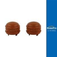 ราคา HomePro หัวท้ายรางม่าน 25 มม แพ็ค 2 ชิ้น สีน้ำตาล แบรนด์ HLS (11465046962)