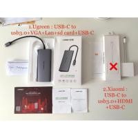 ราคา Ugreen USB-C hubs แปลงเป็น VGA,HDMI,Lan,USB 3.0,SD card (2304753771)