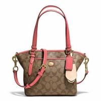 ราคา Impcoachza พร้อมส่ง กระเป๋าสะพาย Coach รุ่น PEYTON SIGNATURE MINI POCKET TOTE (COACH f25505) (895217056)