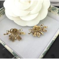 ราคา ต่างหูทับหลังดิออร์ ใส่แบบหน้า-หลัง งาน Hi-end Quality เทียบ 1:1 สีทองเมทาลิค (3752055691)