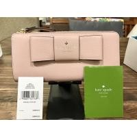 ราคา Kate spade แท้ 100%สีชมพูอ่อน กระเป๋าสตางค์ใบยาว ของใหม่ จาก outlet (3548176431)