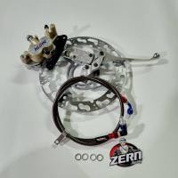 ราคา ปั๊มล่าง CNC สีทอง + จานเจาะ ลายเท้า + ปั๊มบนย่อ + สายเบรคเซิน แท้ สำหรับใส่โช้คเดิม เวฟ125R , เวฟ125S , เวฟ125ไฟเลี้ยวบ (18447381886)