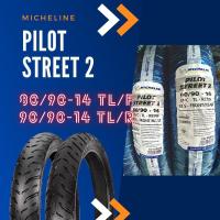 ราคา **ผ่อนได้**Michelin รุ่น Pilot Street2 ชุดยางนอกมอเตอร์ไซด์ ขนาด 80/90-14 46S TL(F) +90/90-14 52S TL(R) รวม 2 เส้น (4707249768)