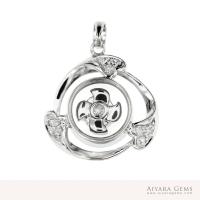 ราคา จี้กังหันแชกงหมิวของแท้จากฮ่องกง ( CKM-HEART-8MM-WG) (9330639359)