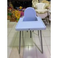 ราคา ..เก้าอี้ทานข้าว ikea ทรงสูง สีฟ้าคราม . (20579976179)