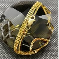 ราคา สินค้าหลุดจำนำสร้อยคอทอง18K(760) Italy ลายตะไบ ความยาวรวม16นิ้ว หนัก4.99กรัม สวยใหม่ไม่กิ่วตะขอสปริงใช้ดีแน่น (25914019158)