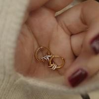 ราคา whale_galaxy - ต่างหูห่วงทรงกลมสีทองขนาดเล็ก ชุบทอง 14k (9212827727)