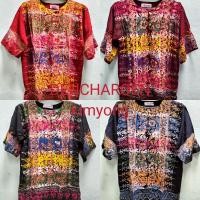 ราคา เสื้ออินโดแท้ ผ้าบาติกคอกลมแขนสั้นไซส์ L (23617049836)