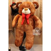 ราคา ตุ๊กตาหมีเท็ดดี้โบว์แดง ตัวใหญ่ขนาด1.1เมตร ขนนุ่มๆ(สีน้ำตาลช็อค) (4550926003)