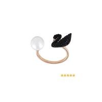 ราคา SWAROVSKI ICONIC SWAN OPEN RING SIZE 50 ,52,55 #5296471 มีภาพถ่ายสินค้าจริง (19373291464)