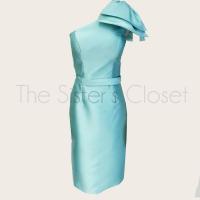 ราคา ชุดออกงาน ชุดราตรีสั้น ชุดเดรสสั้น บ่าเดียว แต่งโบว์ สีเขียวอ่อน สีเขียวมิ้น สีพาสเทล มือสอง (1758779646)