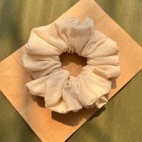 ราคา ยางรัดผมผ้าฝ้ายเชียงใหม่ สีครีม ยางนัดผมมินิมอล (24573287927)