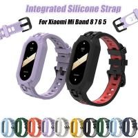ราคา สายนาฬิกาข้อมือซิลิโคน TPU กันตก แบบเปลี่ยน สําหรับ Xiaomi Mi Band 8 7 6 5 Mi Band8 Band7 (24530144606)