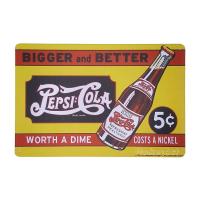 ราคา ป้ายสังกะสีวินเทจ Pepsi Cola Bigger and Better (1715832473)