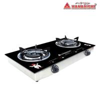 ราคา HANABISHI เตาแก๊สหัวคู่ หน้าเตากระจก รุ่น HGS-910 (9565813932)