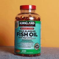 ราคา (Exp.08/2025)Kirkland Wild Alaskan Fish Oil 1400 mg 230 Softgels (11256947503)