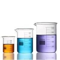 ราคา Lab Borosilicate GLass beaker Kitchen Graduated Beakers Measuring Glass Cup Chemical (25576568255)