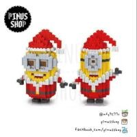 ราคา Lego nano blocks Minions Bob & Stuart Santa Chritmas Set Size M ตัวต่อ เลโก้นาโน มินเนี่ยน เซ็ท 2 ตัว บ๊อบ & สจ๊วต (632580924)