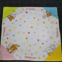 ราคา ผ้าเช็ดหน้าลิขสิทธิ์ของแท้​ % San-X Rilakkuma ขนาด​ 42x42cm (23381488131)