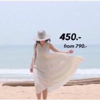 ราคา used pleated dress from basics by sita (1078205201)