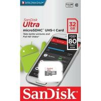 ราคา SanDisk MicroSDHC Ultra ความเร็ว 80MB/S ความจุ 32GB Class10 (SDSQUNS_032G_GN3MN) (9453420300)