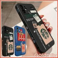ราคา McDonald's เคสลายแถบข้างการ์ตูนขอบเหลี่ยมซิลิโคน สำหรับ Apple iPhone 13 Xr 7 เคสไอโฟน7พลัส 12 6s i11 13 Pro Max X 14 เคสไอโฟน12promax 11 XS 10 6 2020 เคสไอโฟน11 สีดํา Case (11467818156)