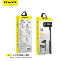 ราคา Awei L1 Super Bass Sport Earphones หูฟัง in-ear แบบมีสาย เบสหนัก. (9449778327)
